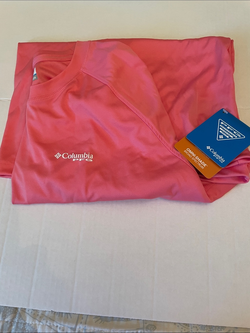 Columbia Hot Pink Long Sleeve Performance Shirt